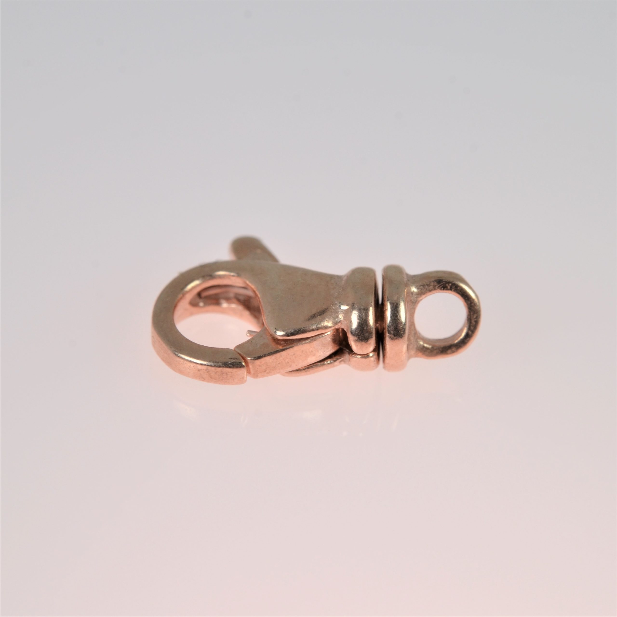 Fermoir Ag925 pink Mousqueton – anneau amovible