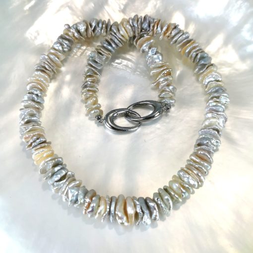 collier perles naturelles keshis